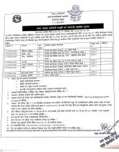 करार सेवामा कर्मचारी पदपुर्ति गर्ने सम्बन्धी  संसोधित सुचना ।